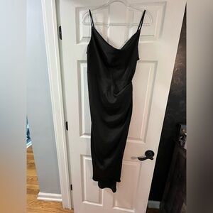 NWOT SHEIN Sleek Black Midi Dress